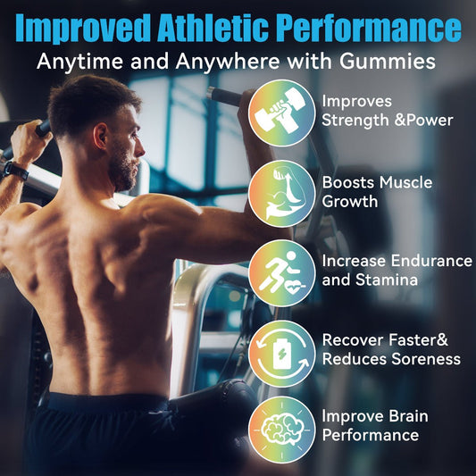 Creatine Monohydrate Gummies 6400mg - Sugar Free Muscle Building Supplement | AnFamer - Anfamer
