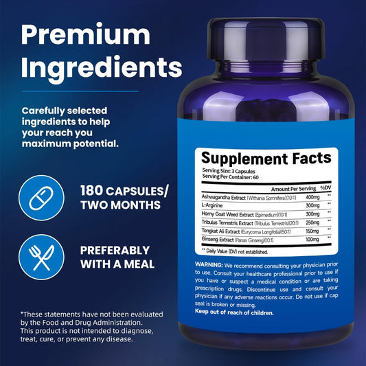 Premium Herbal Wellness Supplement - Natural Energy & Vitality Formula - Anfamer