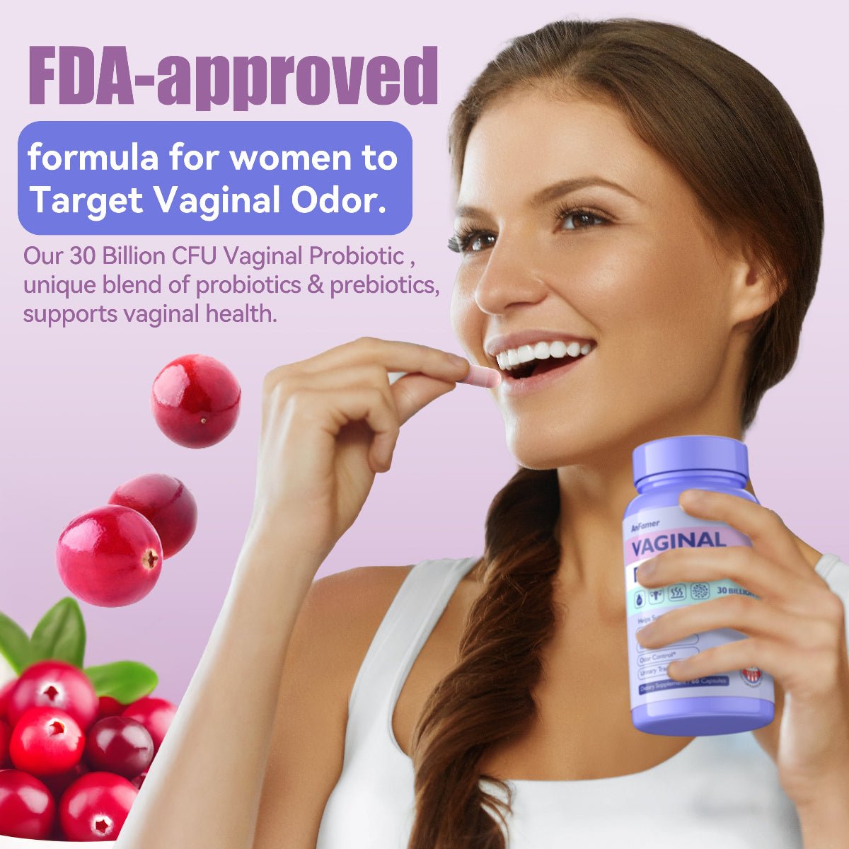 Probiotics for Women pH Balance - Vaginal Health & Digestive Support | AnFamer - Anfamer