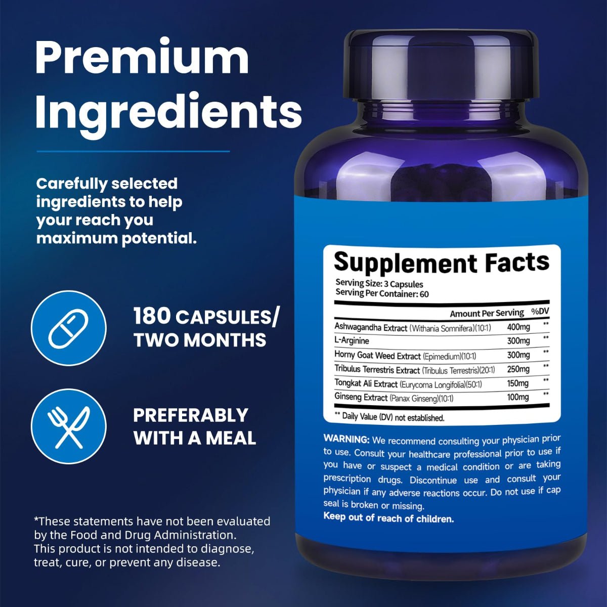 Premium Herbal Wellness Supplement - Natural Energy & Vitality Formula - Anfamer
