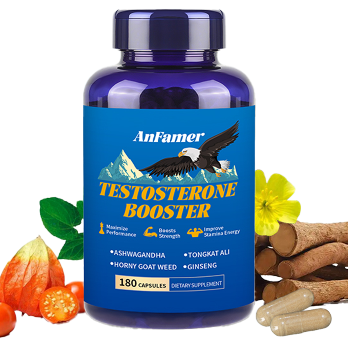 Premium Herbal Wellness Supplement - Natural Energy & Vitality Formula - Anfamer