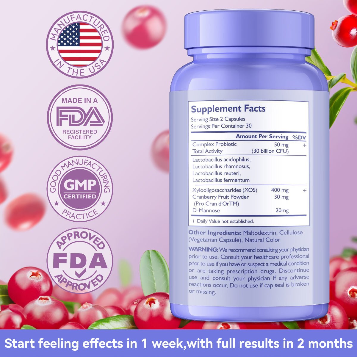 Probiotics for Women pH Balance - Vaginal Health & Digestive Support | AnFamer - Anfamer