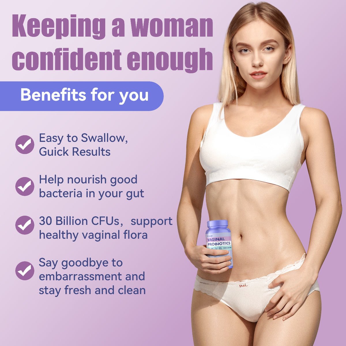 Probiotics for Women pH Balance - Vaginal Health & Digestive Support | AnFamer - Anfamer